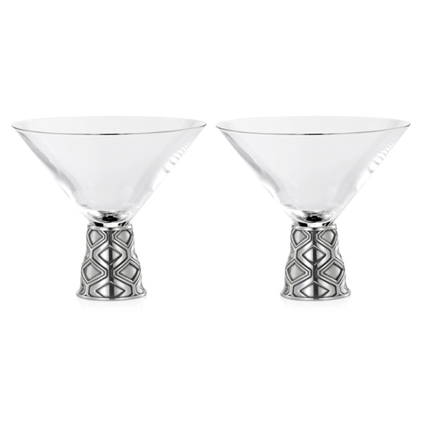 Diamond Martini Glass Pair (Pre Order)