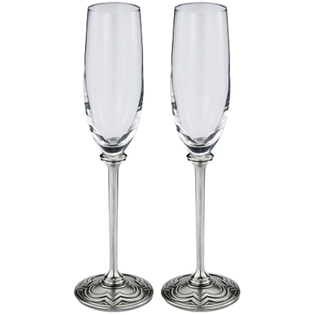 Cartouche Champagne Flute Pair (Pre Order)