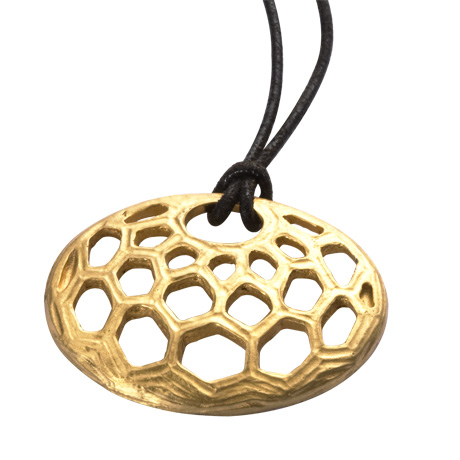 #Keyfob/Pendant Coral, Gold - Plus
