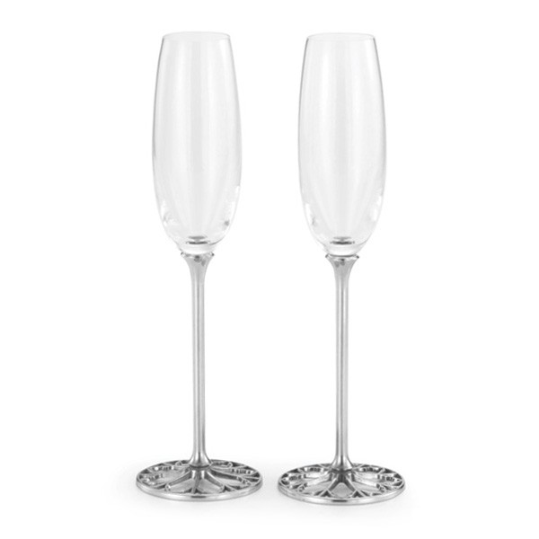 Tracery Champagne Flute Pair (Pre Order)