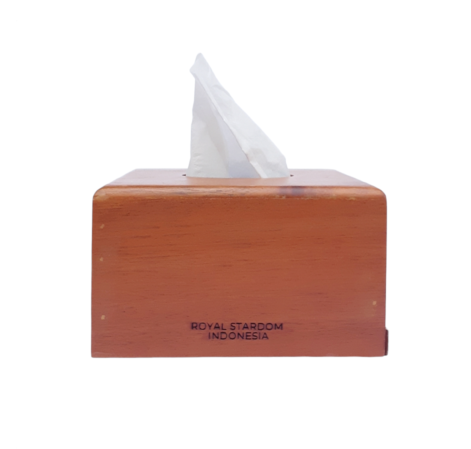 Walnut Square Tissue Box