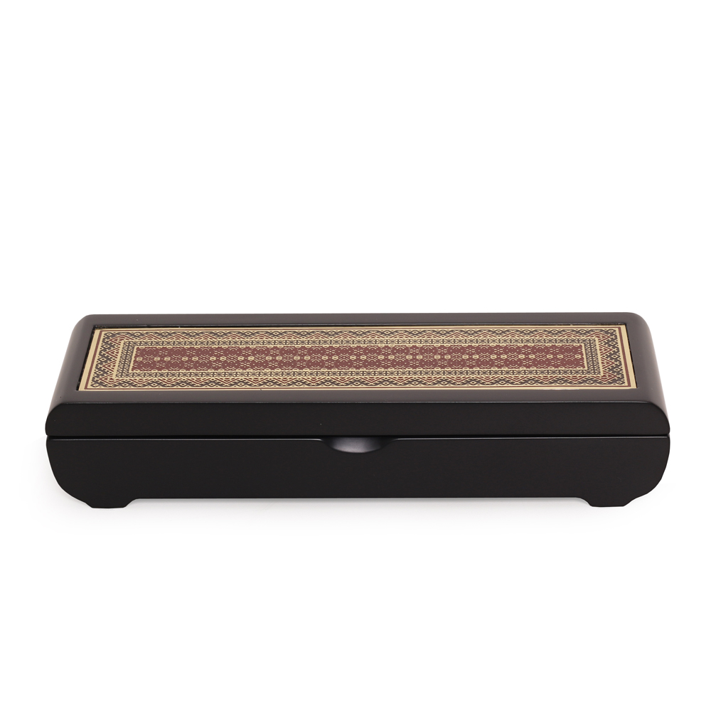 Red Songket Pen Case