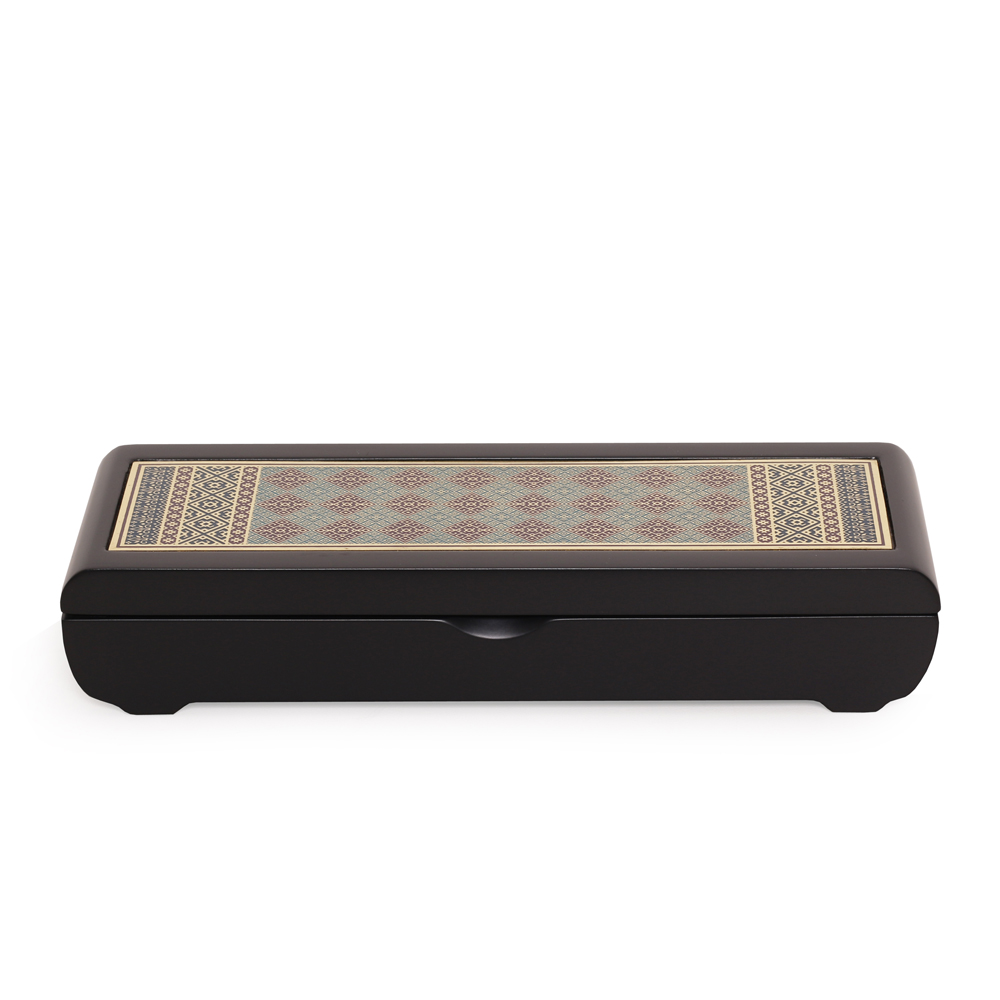 Blue Songket Pen Case