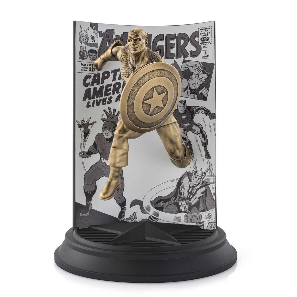 #Limited Edition Gilt Captain America The Avengers #4
