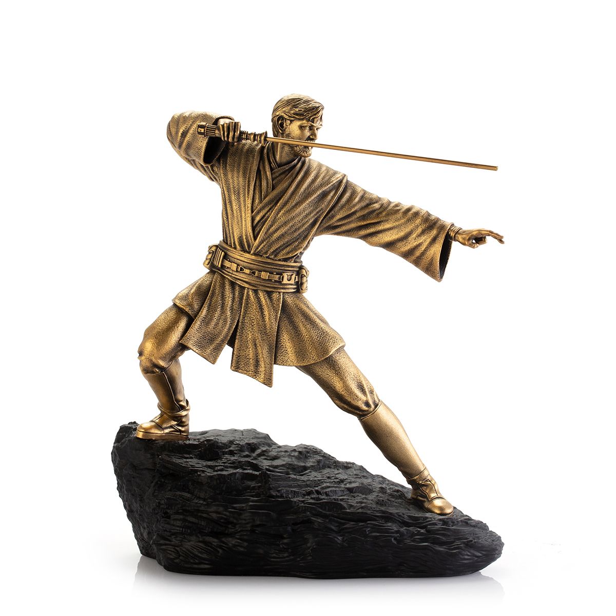 #Royal Selangor Limited Edition Gilt Obi-Wan Figurine