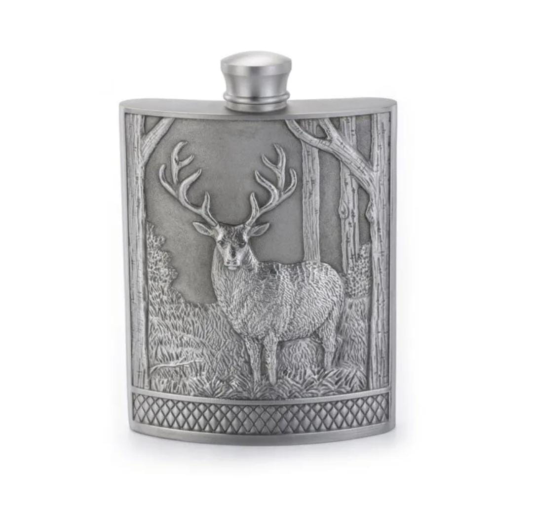 #Stag Hip Flask - Woodland