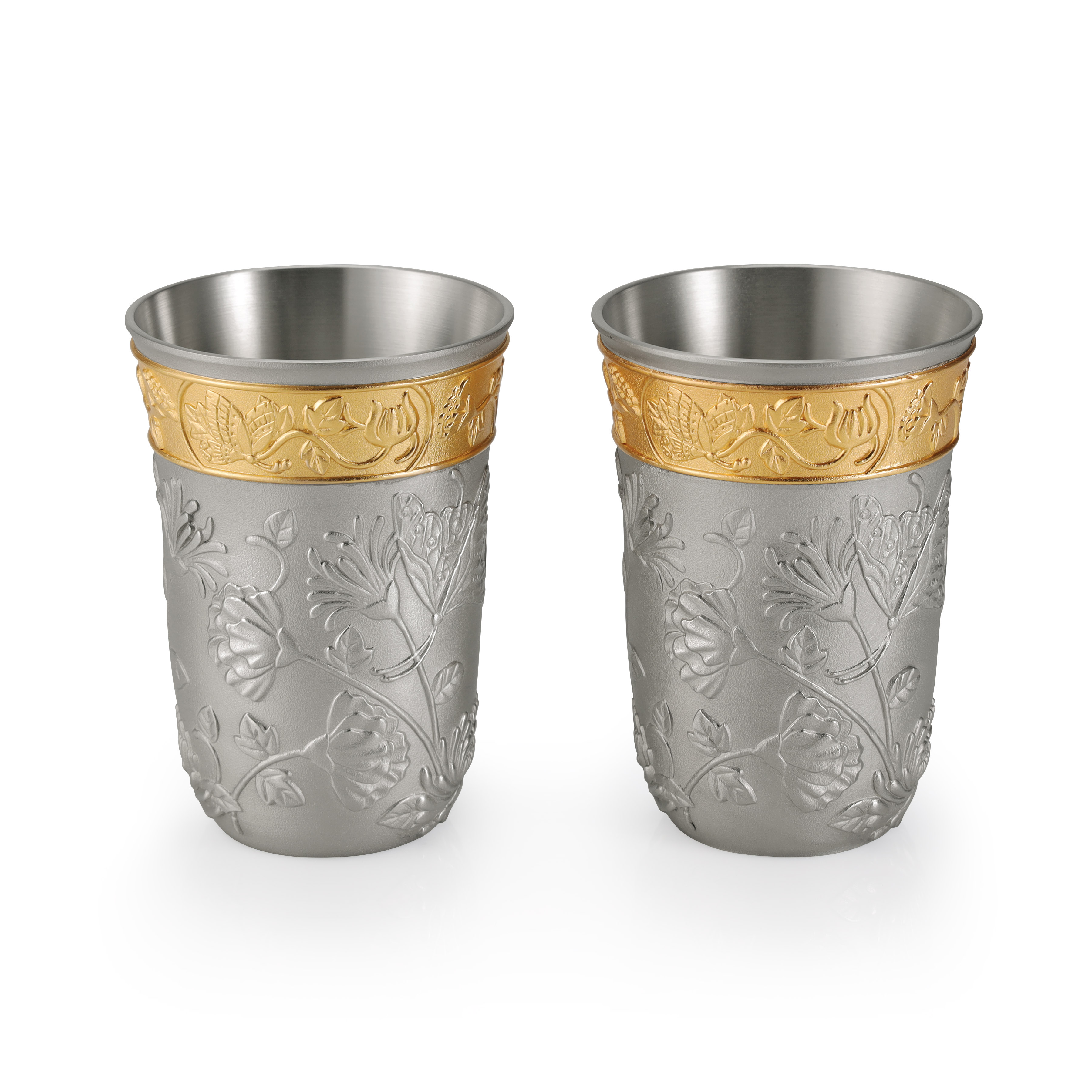 #Royal Selangor Gift-boxed Butterfly Tumbler Pair