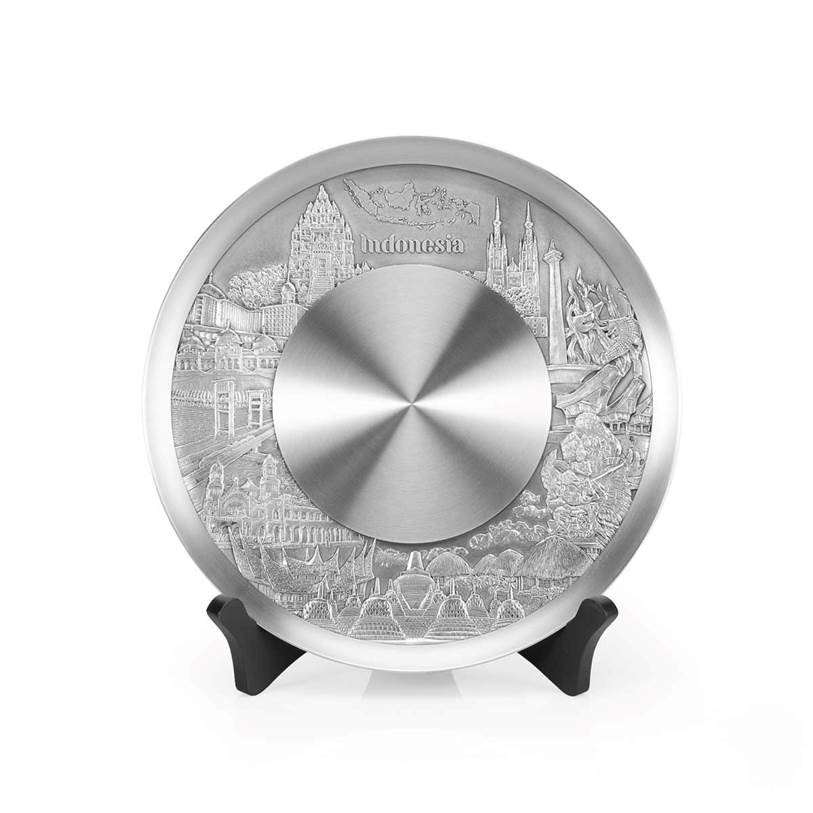 Plate Indonesia Landmark MD