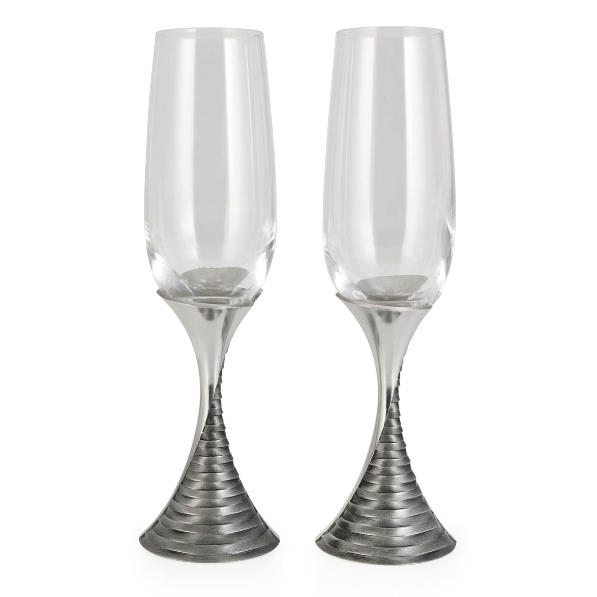 Weave Champagne Flute Pair