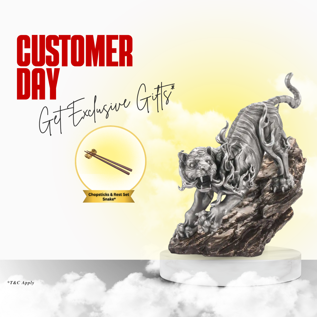 White Tiger LG + FREE GIFT Chopsticks Year of The Snake | Customer Day